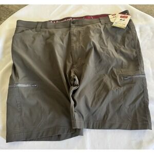 NEW Wrangler Men's 10'' Inseam Flex Performance Zip Cargo UPF 50 Shorts Sz 46